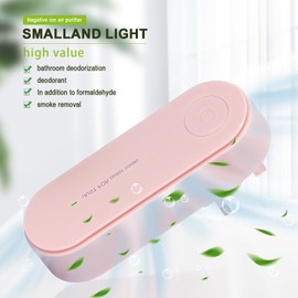 Skycase Air Purifier for Home Bedroom, HEPA Filter Removes 99.97% Dust, Pollen, Pet Hair & Odours | Portable Negative Ion Generator | Quiet Night Mode, Covers 45 m², UK Plug, Energy Efficient (Pink)