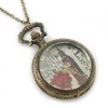 Avalaya 45mm D/Big Ben & Roses Motif Quartz Pocket Watch