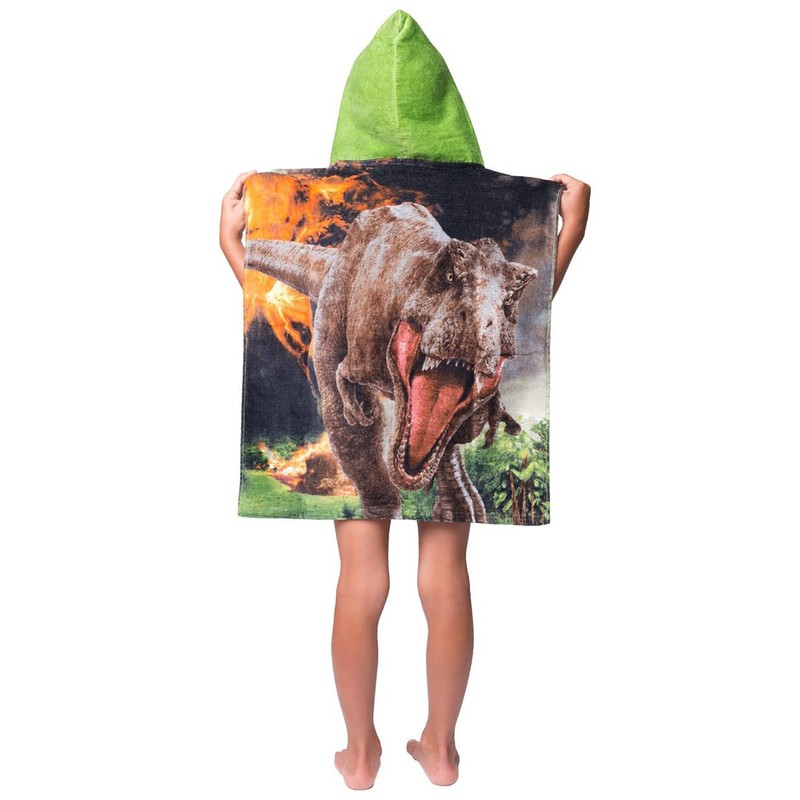 Jerry Fabrics Jurassic World Bath Poncho Hooded Bath Towel Beach