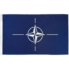 NATO Flag 3x5ft House Flag North Atlantic Treaty Organization Flag 100D FABRIC