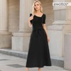 EMOTTOS Women's Long Skirt, Bow Waist, Knot Ruffle Skirt, High