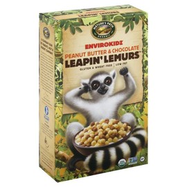 Nature's Path EnviroKidz Organic Cereal, Peanut Butter & Chocolate Leapin Lemurs, Gluten Free, 10 Oz Box (Pack of 6)