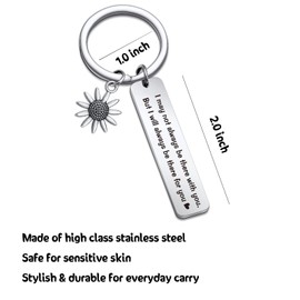 NOTHERS RSZOTW Long Distance Relationship Gift Girlfriend Jewelry BFF Gift Mom Gift Girlfriend Keychain Boyfriend Keychain Dad Gift Long Distance Relationship Keychain