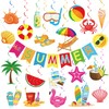 Summer Party Decorations Hello Summer Banner Summer Beach Hanging Swirls