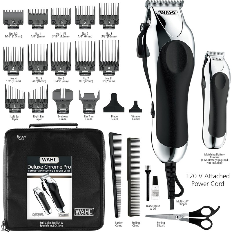 Wahl - Kit completo de corte de pelo 79524-5201 Chrome