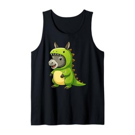 Donkey Animal Lover Dinosaur Costume Trex Boys Girls Kids Tank Top