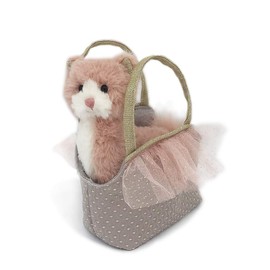 MON AMI Callie Kitty Soft Toy & Purse | Cat Plush Toy with Pet Carrier Set, Gifts for Little Girls, Toddlers