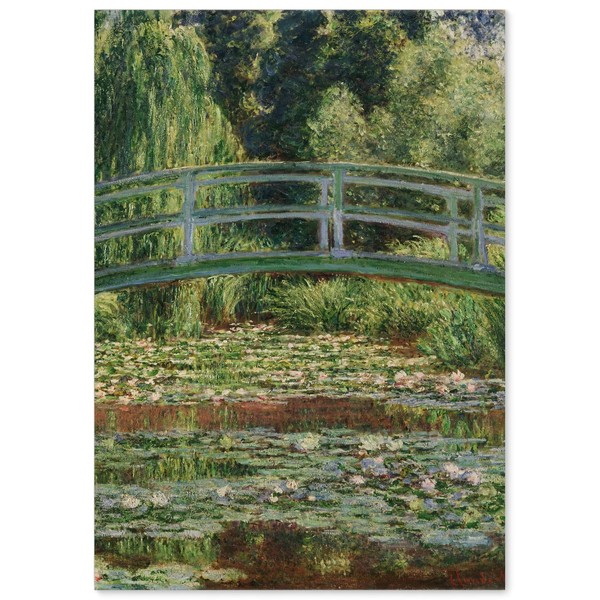 Poster Claude Monet Painting "Giverny's Japanese Bridge and Water Lilies Pond" A3 [Made in Japan] [Interior Wallpaper] Wallpaper Stylish Art Poster