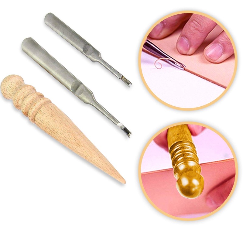 Trimming Shop 27 pieces leather craft hand tool set, leather