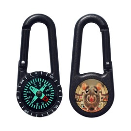 'Kitchen Rat' Compass Keyring (KC00036076)