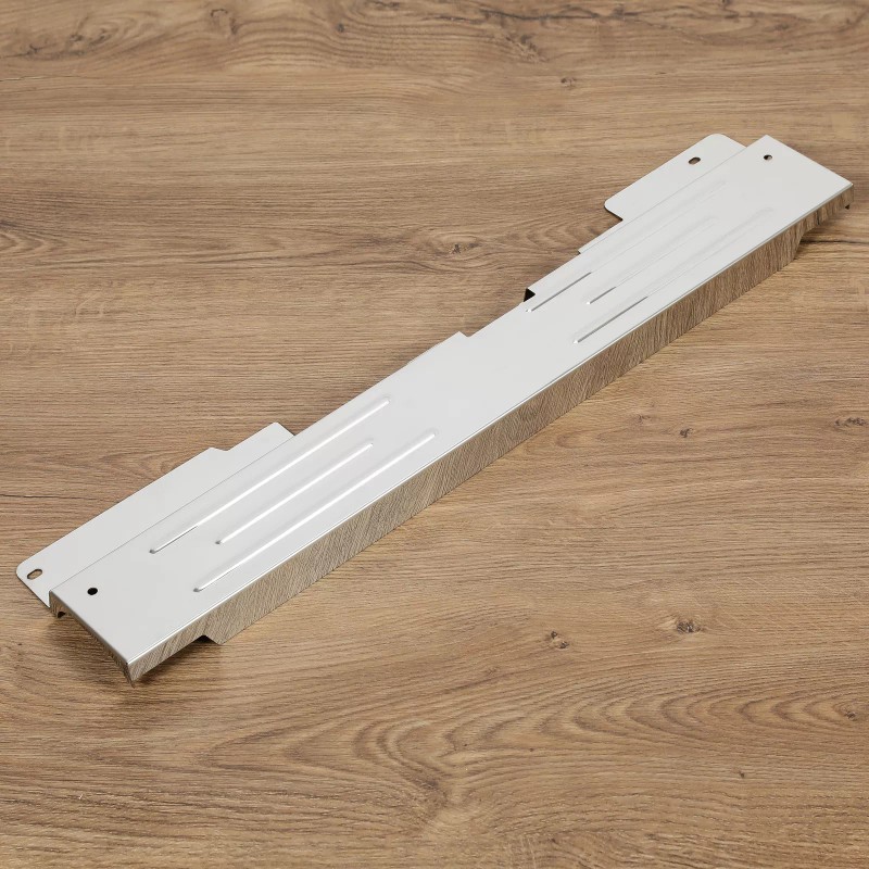 Unbranded Chrome Stainless Steel Bead Rolled Radiator Support For 1978-88