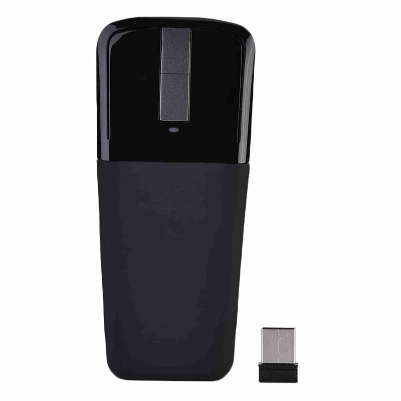 2.4GHz Foldable Wireless Arc Touch Mouse Mice USB Receiver For