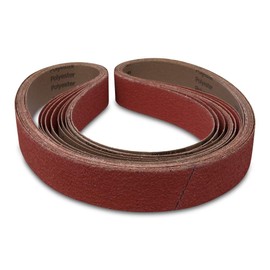 Red Label Abrasives 2 X 48 Inch 36 Grit Metal Grinding EdgeCore Ceramic Sanding Belts, Extra Long Life, 6 Pack