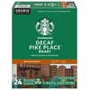Starbucks Decaf Pike Place Roast, K-Cup for Keurig Brewers, 96