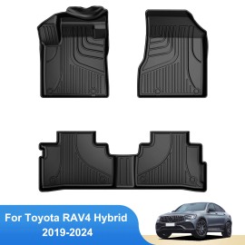 AUS Car Floor Mats Liners Carpet For 2019-2024 Toyota RAV4 Hybrid All Weather Rubber