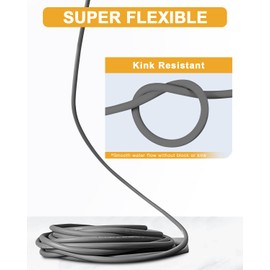 OCPTY 50' Pressure Washer Hose Non-Marking - 4000 PSI 50 ft. Length Gray With Couplers