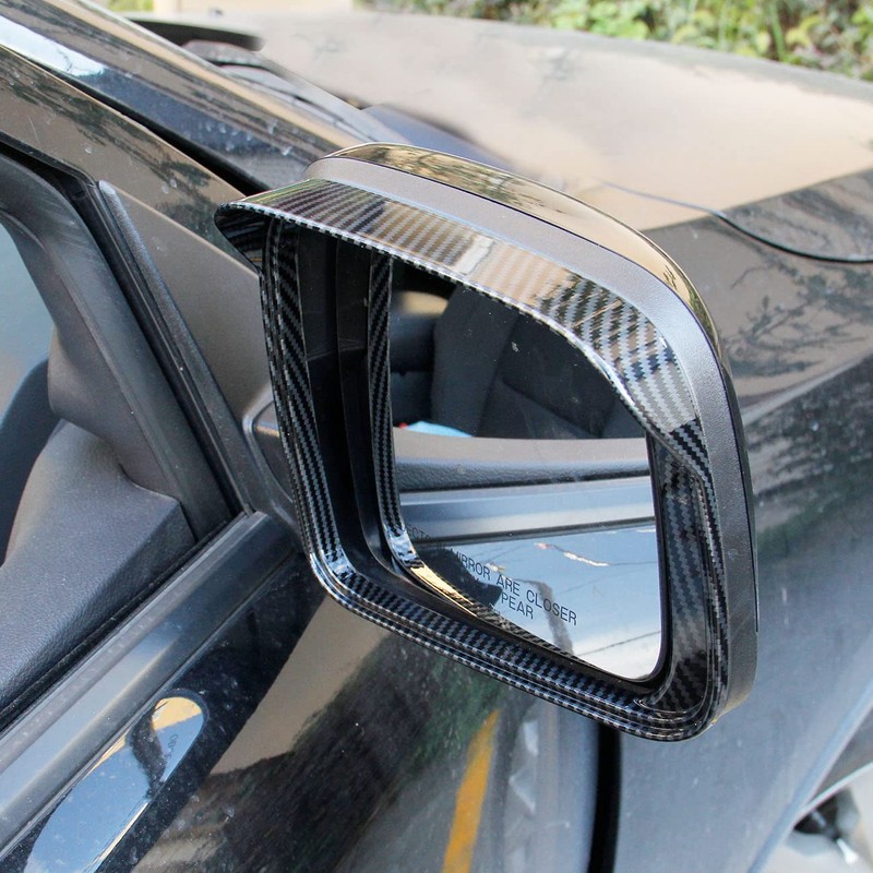 Carbon Fiber Side Door Mirror Visor Molding Trim for Dodge