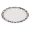 G.E.T. 12" Heavy-Duty Wide Rim Melamine Plastic Dinner Plate (Set