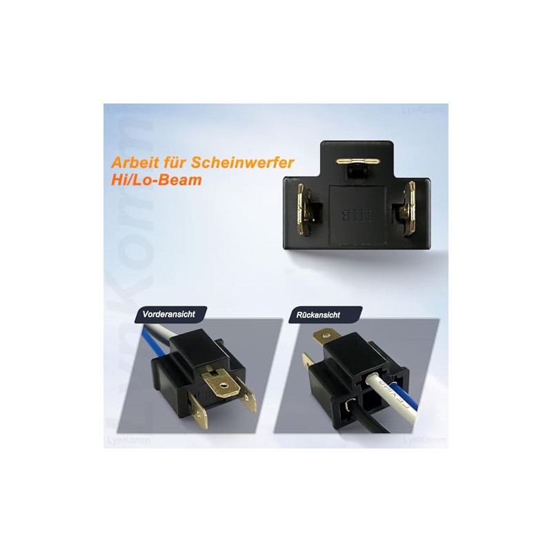 Pack of 2 H4 Socket 9003 HB2 H4 Headlight Socket