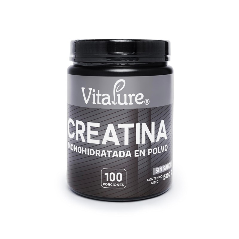 Creatina Monohidratada en Polvo 500 g 100 Porciones Sin Sabor