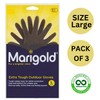 3 X Gardening Rubber Gloves Extra Tough & Non-Slip Grip