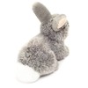 Teddy Hermann 93701 Rabbit Sitting Grey 18 cm, Cuddly Toy,