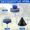 LEONTOOL 7 PCS Double Layer Corundum Lawnmower Blade Sharpener with