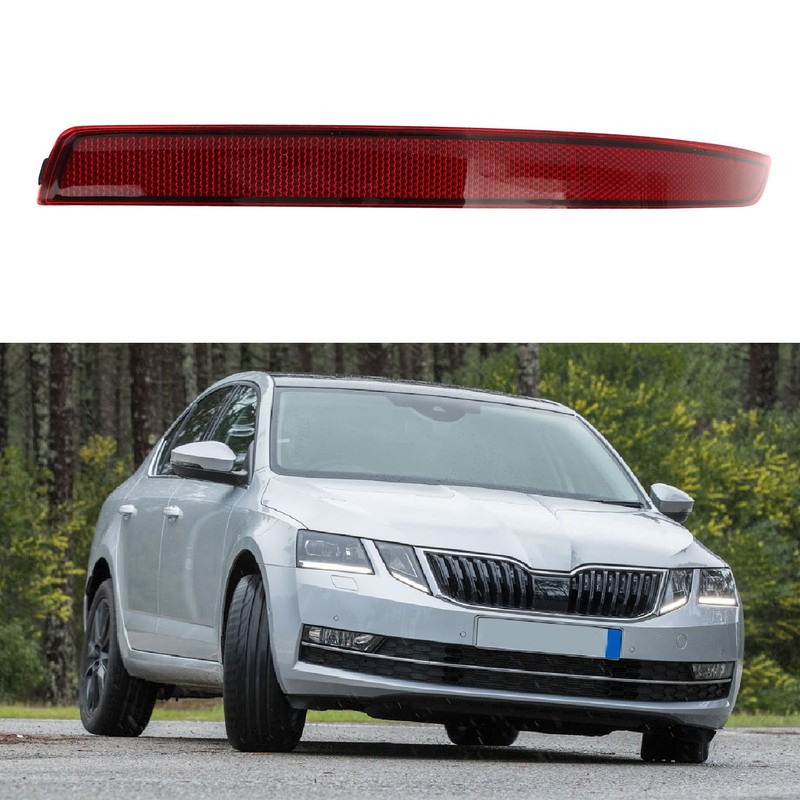 Rear Bumper Reflector Clear Visibility Rounded Edges Shockproof Replacement for