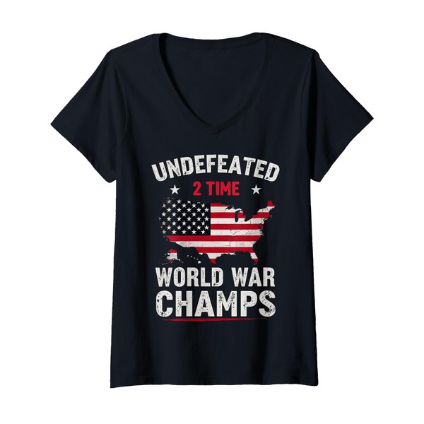 Womens Two Time Undefeated World War Champs Veteran Day USA