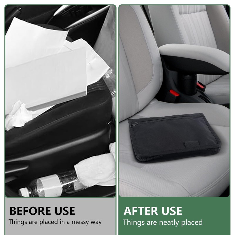 Car Registration & Insurance Holder, Glove Box Compartment Organizer Bag