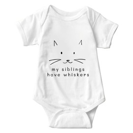 My Siblings Have Whiskers Onesie Cat Whiskers Baby Gift My Siblings Have Paws Onesie Whiskers Cat Baby One-pieces