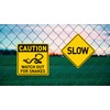 BTHUKO Safety Sign 12x12 inch, Danger Sign Watch Out for