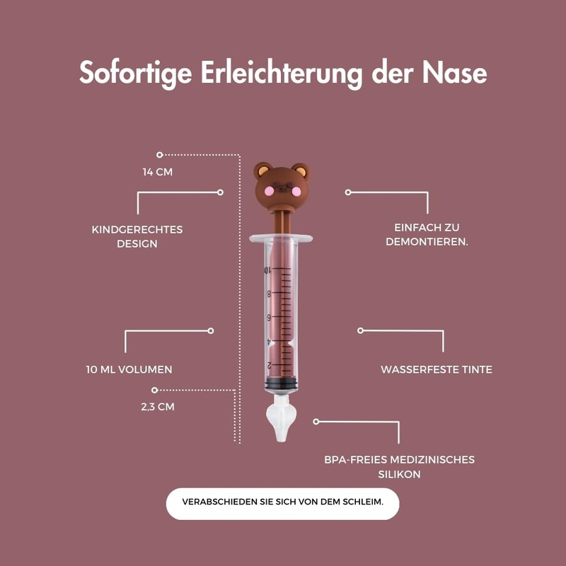 Baby Nasal Syringe (Rana 10ml) (Bear)