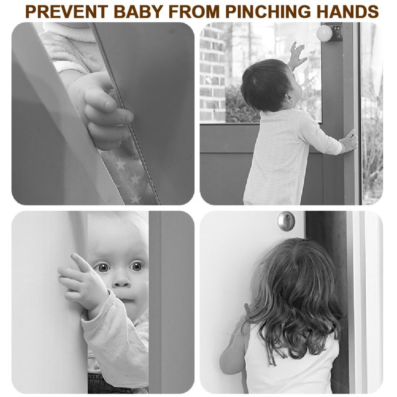 Elfzone Door Hinge Cover - Door Pinch Guard,Hanging Silicone Pinch