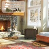 Kinlop Winter Half Round Hearth Rug Birch Bear Non Skid