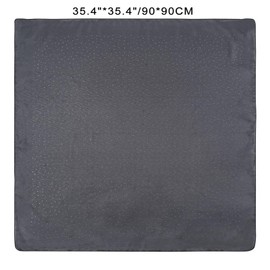 GERINLY Glitter Hair Scarfs Lady, Festival Disco Head Wrap Night Club, Large Neck Scarf with Rhinestone (Grey)