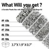 Alwonder 200-Pack Fishing Split Rings with Box, Stainless Steel Lure
