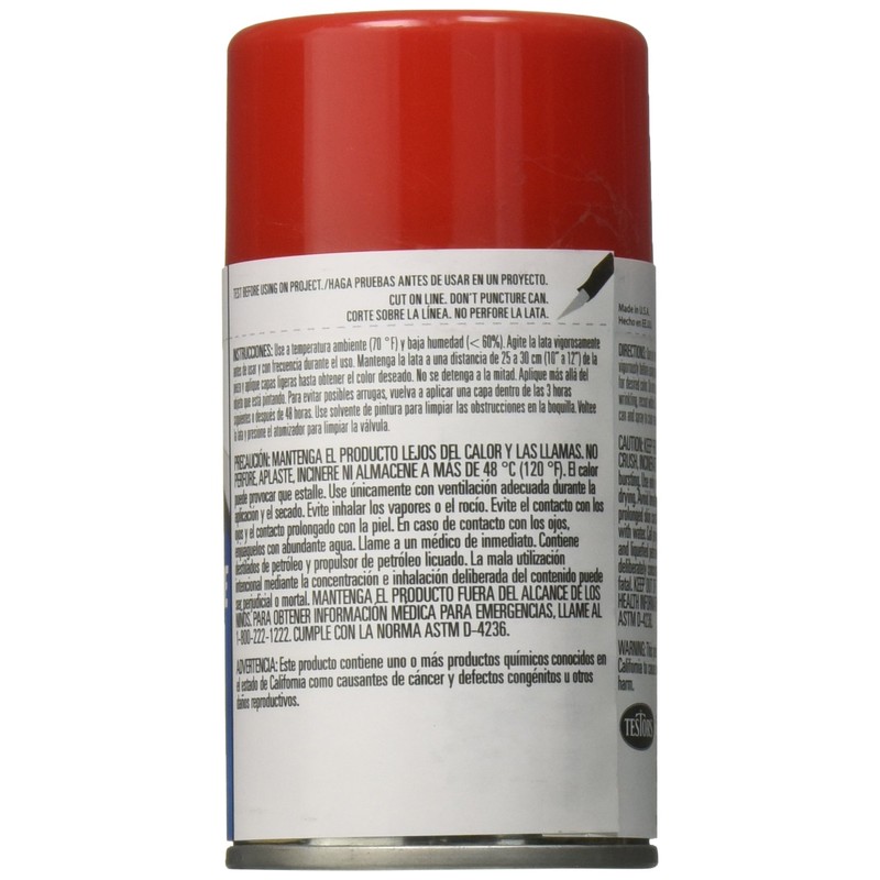 Testors Spray Enamel 3oz, Gloss Red