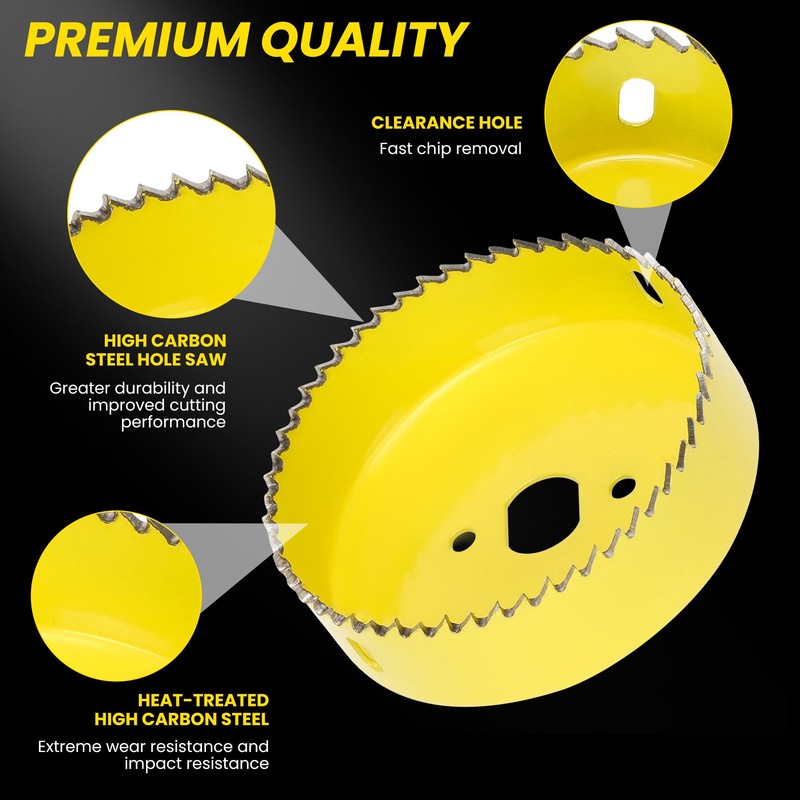 REKCKRUL 17PCS Premium Hole Saw Kit, Hole Saw Set with