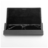 Megan 2451-07 Metal Glasses Case, Hard, Stylish, Square, Slim, Lightweight,