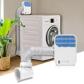 Upgraded Triple Filtration System Indoor Dryer Vent Kit,Indoor Dryer Vent,Dryer Vent Inside Box,Indoor Dryer Vent Kit for Electric Dryer,Indoor Dryer vent filter,Dryer Vent Box,Dryer Vent Lint Catcher