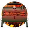 MAISON HUIS Adjustable Portable Charcoal Grill Multi-functional Metal Small BBQ