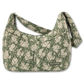 Bella Taylor Blakely - Hobo Shoulder Bag for Women - Lightweight Quilted Fabric Purse with Pockets -Heirloom Rose