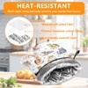 Cute Cats Oven Mitts and Pot Holders Sets 4Pcs,Extra Long