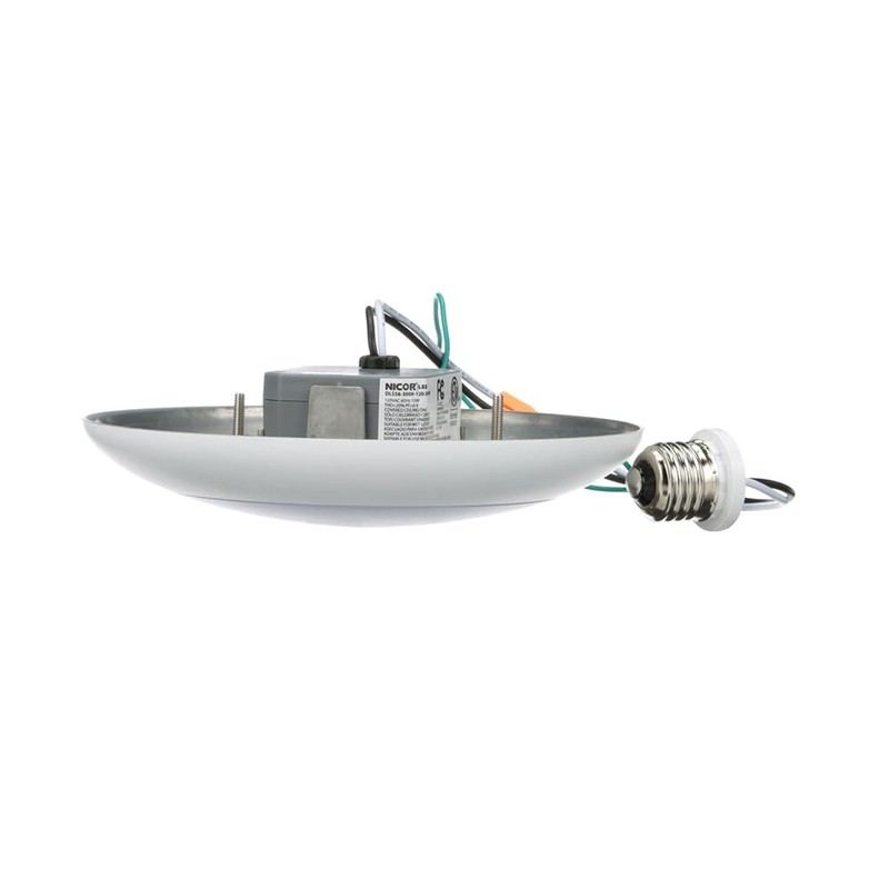 NICOR Lighting 5/6-Inch Dimmable 900-Lumen 4000K LED Surface Mount Retrofit