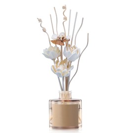 Oxmidud Flowers Reed Diffuser Set, Scent Diffuser with Sticks, Fragrance Oil Reed Diffuser, Fake Dried Flowers for Bathroom Shelf, Office, Home Kitchen Decor (Bottle Not Included)