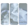 XZ XIFA White Linen Sheets Full Set, 100% Washed French