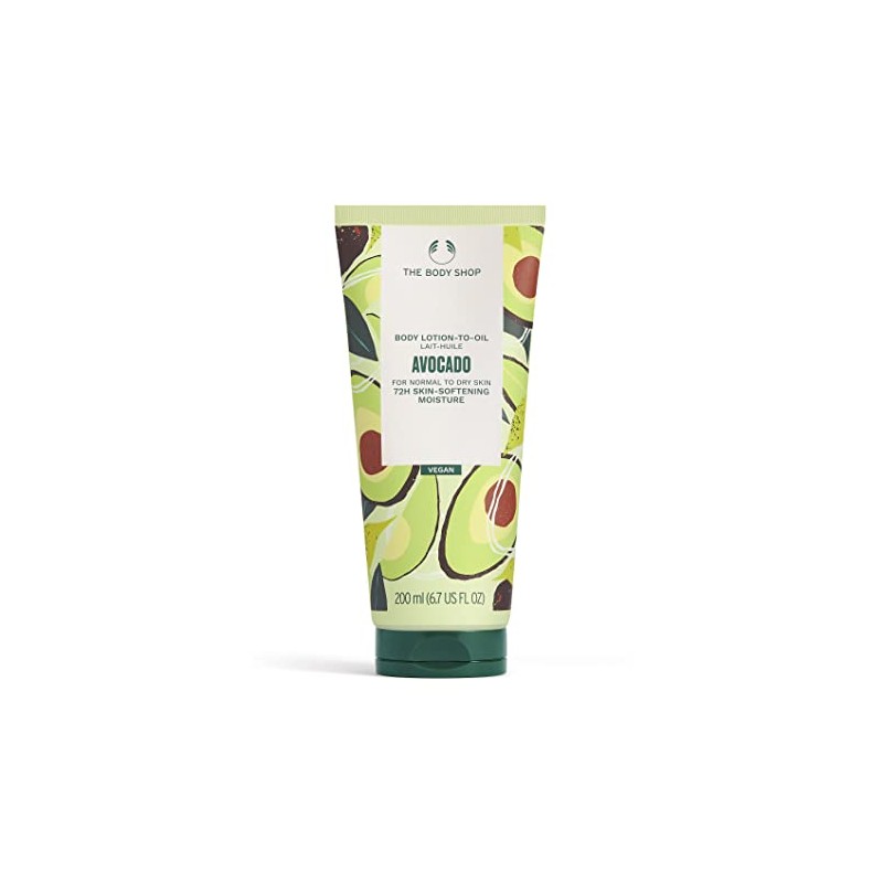 The Body Shop Avocado Lotion-to-Oil, For Dry Skin, 72Hr Moisture,