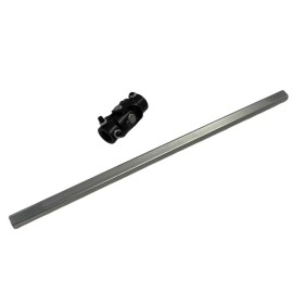 Aftermarket Products 16" Long 3/4" DD Steering Shaft +3/4"-36 Spline×3/4" DD Black U-Joint Kit