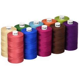 Connecting Threads 100% Cotton Thread Sets - 1200 Yard Spools (Set of 10 - Bejeweled)